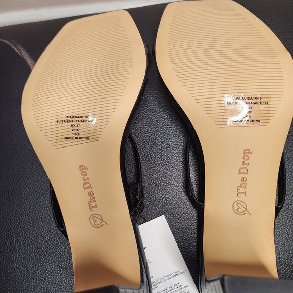 Brand New The Drop Womens Avery Square Toe Tortoise Shell Heel Size 10 - Picture 5 of 8